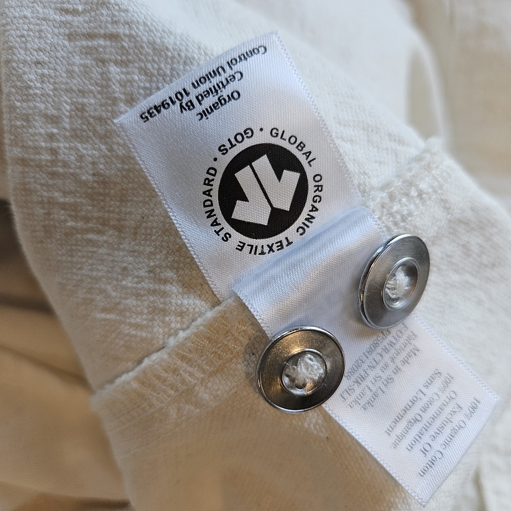 Everlane The Canvas Organic Cotton Parka Jacket Bone White Size Medium - Picture 10 of 10